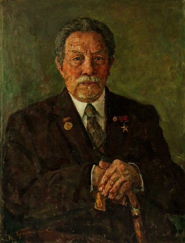 Портрет Народного поэта Киргизской ССР Аалы Токомбаева