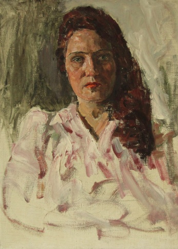Портрет молодой женщины с рыжими волосами
