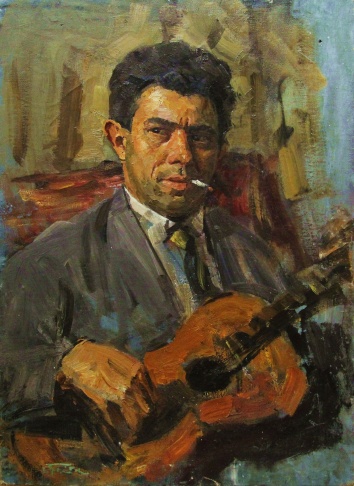 Портрет московского художника Энвера Ишмаметова