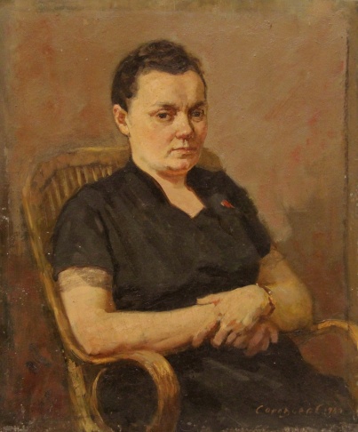 Портрет Смирновой Д.П., работницы Трёхгорной мануфактуры, депутата Верховного Совета СССР