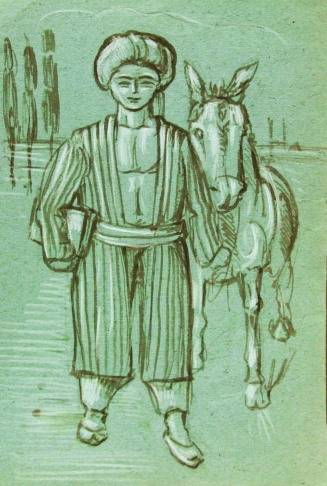 Мальчик с мулом
