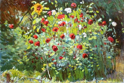 Никита Кузьмич Сверчков «В моём саду» 1968 г. 