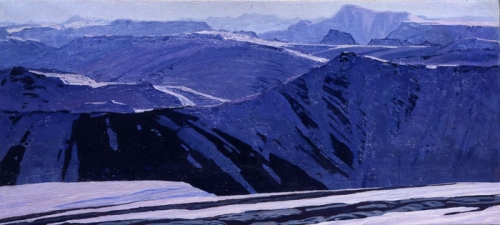Н.Г. Чесноков «Каменный океан» 1964 г. Холст,масло. 54х124 см