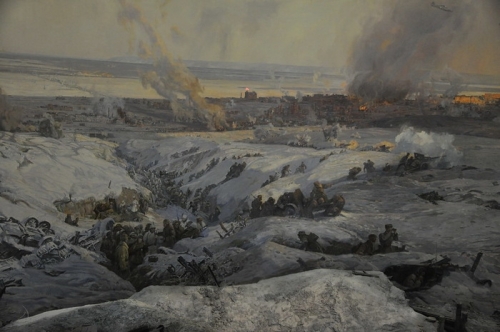 Фрагмент диорамы «Сталинградская битва»