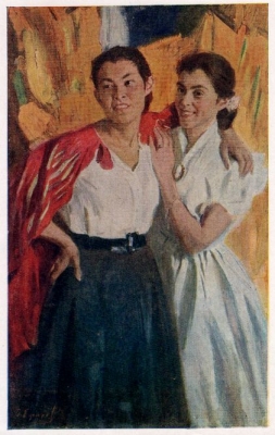 В.П. Ефанов «На фестивале» 1957 г.