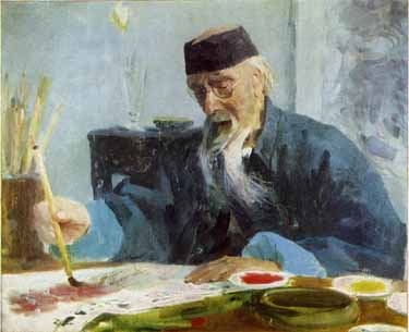 Максимов К.М. «Портрет китайского художника Ци Байши»  1958 г.