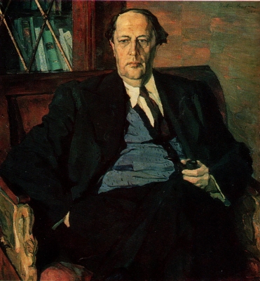 П. Корин. Портрет писателя А. Н. Толстого. Xолст, масло. 1940 г.