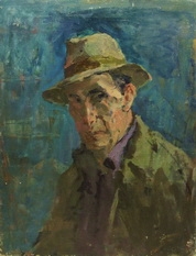 Давид Рубинштейн «Автопортрет» холст, масло; 43х31; 1947 год 