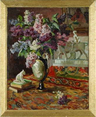 М.Ф. Володин  «Сирень»  Холст, масло. 100 x 80 см 1964 г.
